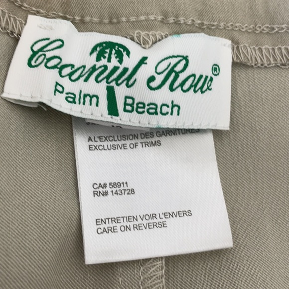 Coconut Row Tan Stretch Pencil Skirt Size 12 - Picture 4 of 4